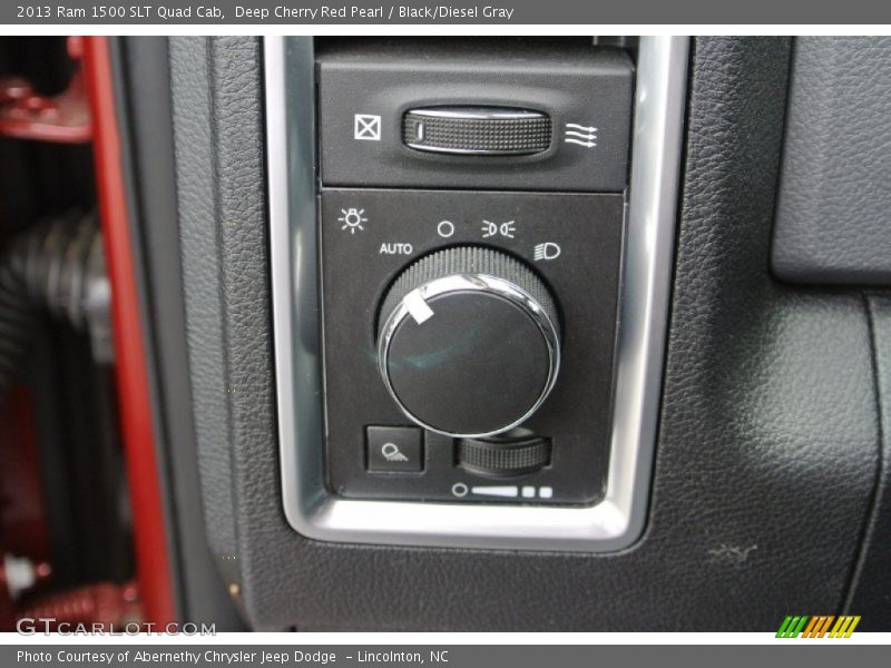Deep Cherry Red Pearl / Black/Diesel Gray 2013 Ram 1500 SLT Quad Cab
