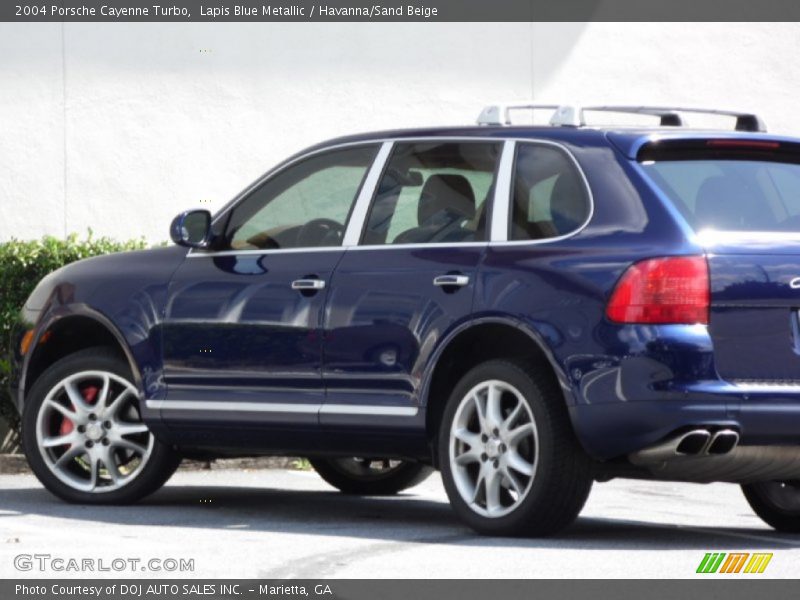 Lapis Blue Metallic / Havanna/Sand Beige 2004 Porsche Cayenne Turbo