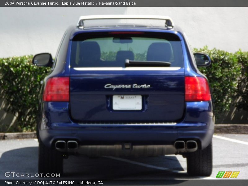 Lapis Blue Metallic / Havanna/Sand Beige 2004 Porsche Cayenne Turbo