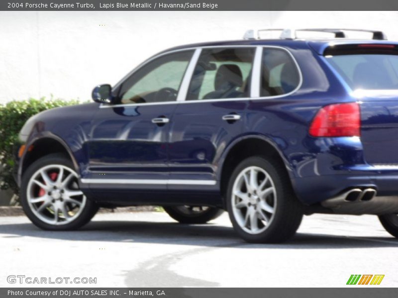 Lapis Blue Metallic / Havanna/Sand Beige 2004 Porsche Cayenne Turbo