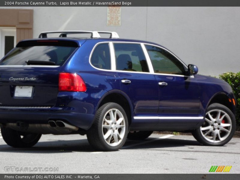Lapis Blue Metallic / Havanna/Sand Beige 2004 Porsche Cayenne Turbo
