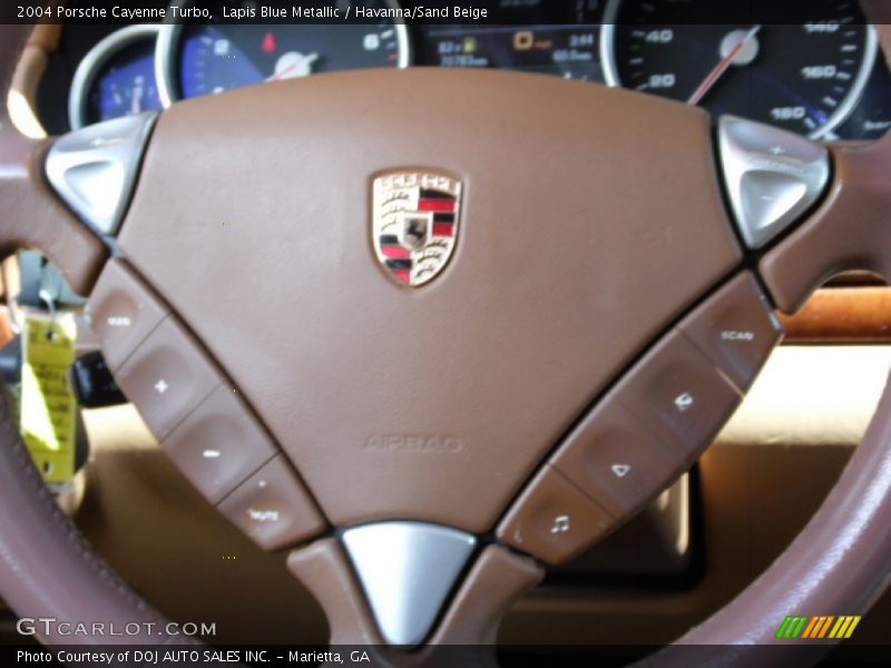 Lapis Blue Metallic / Havanna/Sand Beige 2004 Porsche Cayenne Turbo