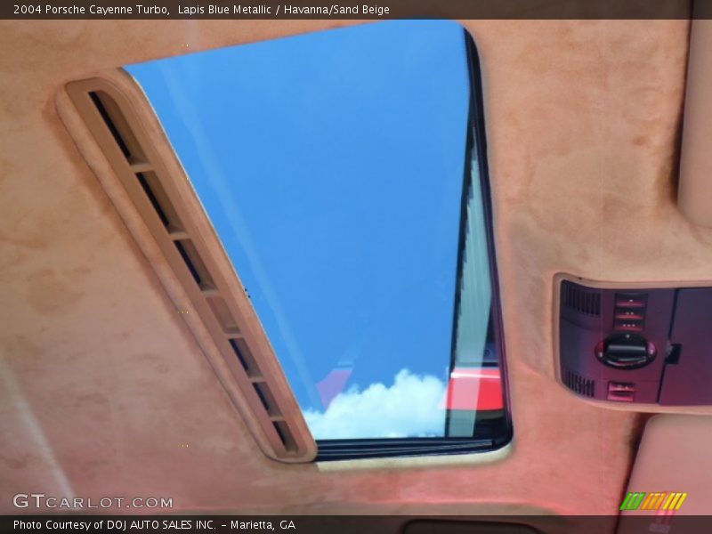 Lapis Blue Metallic / Havanna/Sand Beige 2004 Porsche Cayenne Turbo