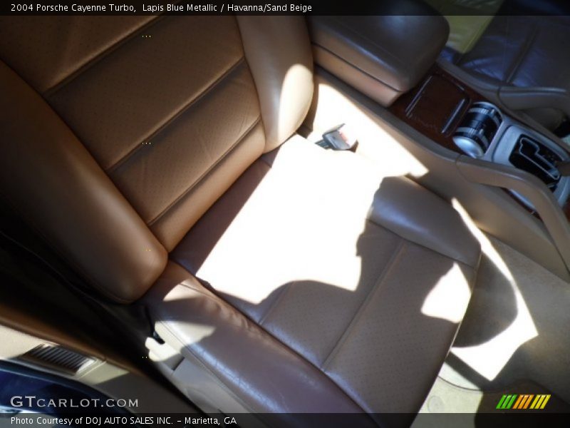 Lapis Blue Metallic / Havanna/Sand Beige 2004 Porsche Cayenne Turbo