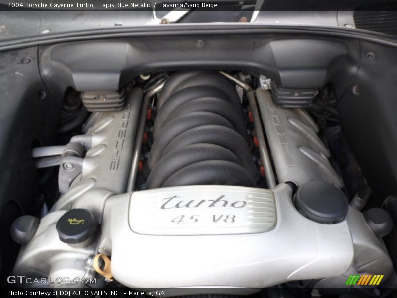 Lapis Blue Metallic / Havanna/Sand Beige 2004 Porsche Cayenne Turbo