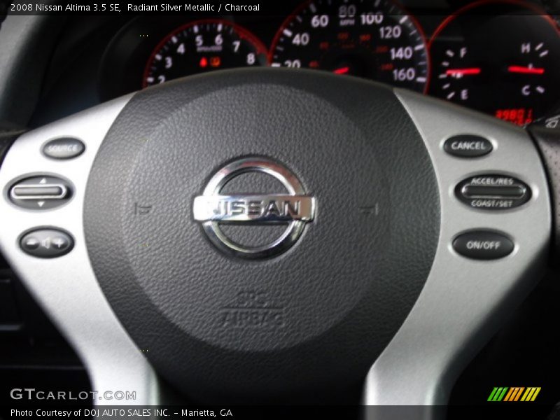 Radiant Silver Metallic / Charcoal 2008 Nissan Altima 3.5 SE