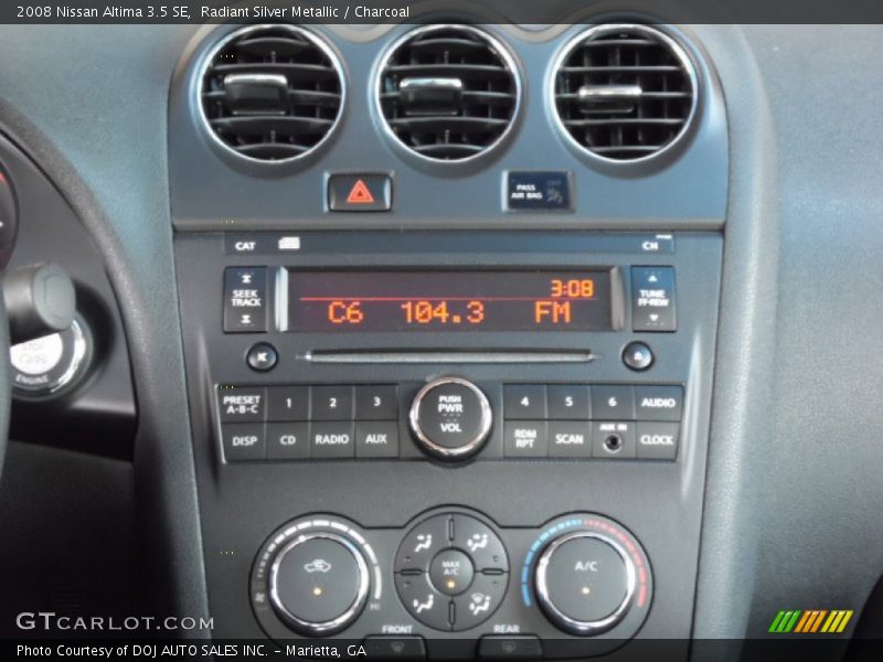 Radiant Silver Metallic / Charcoal 2008 Nissan Altima 3.5 SE
