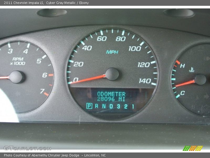 Cyber Gray Metallic / Ebony 2011 Chevrolet Impala LS