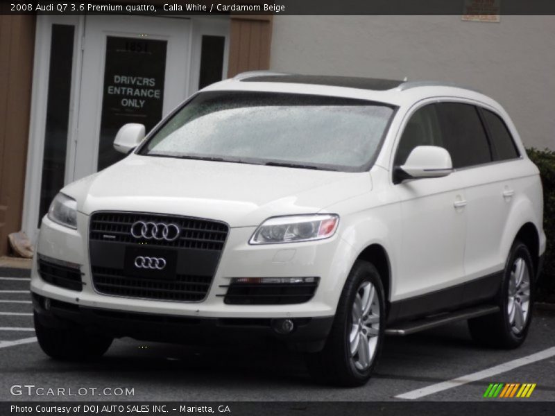 Calla White / Cardamom Beige 2008 Audi Q7 3.6 Premium quattro
