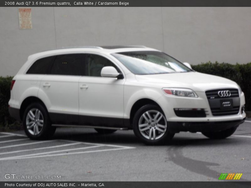Calla White / Cardamom Beige 2008 Audi Q7 3.6 Premium quattro