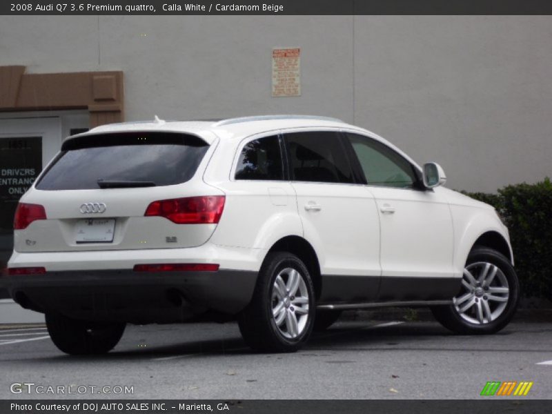 Calla White / Cardamom Beige 2008 Audi Q7 3.6 Premium quattro