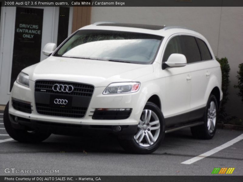 Calla White / Cardamom Beige 2008 Audi Q7 3.6 Premium quattro