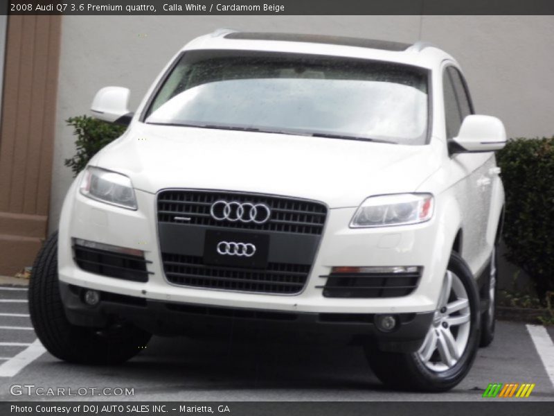 Calla White / Cardamom Beige 2008 Audi Q7 3.6 Premium quattro