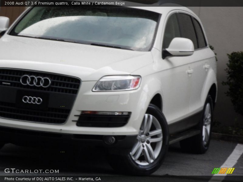 Calla White / Cardamom Beige 2008 Audi Q7 3.6 Premium quattro