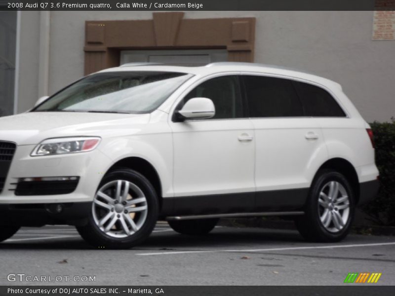 Calla White / Cardamom Beige 2008 Audi Q7 3.6 Premium quattro