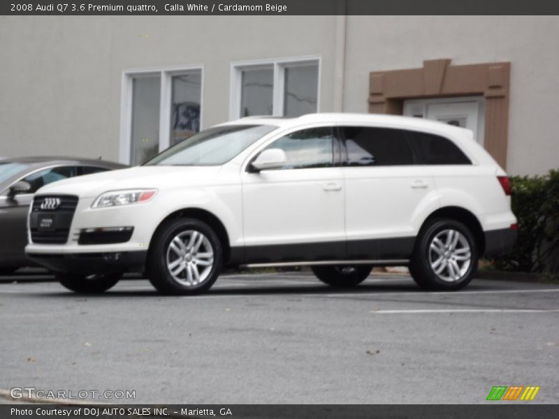 Calla White / Cardamom Beige 2008 Audi Q7 3.6 Premium quattro
