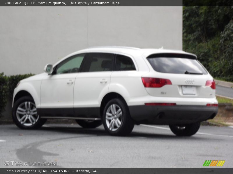 Calla White / Cardamom Beige 2008 Audi Q7 3.6 Premium quattro
