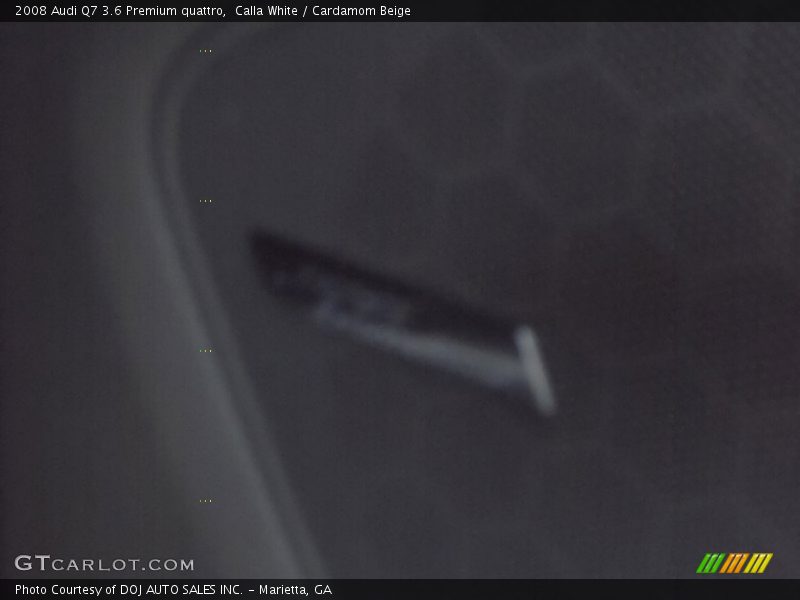 Calla White / Cardamom Beige 2008 Audi Q7 3.6 Premium quattro