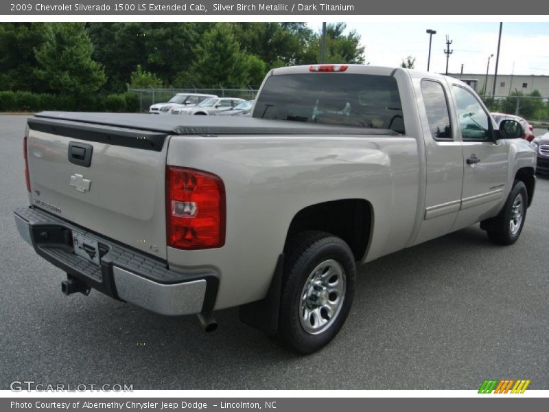 Silver Birch Metallic / Dark Titanium 2009 Chevrolet Silverado 1500 LS Extended Cab