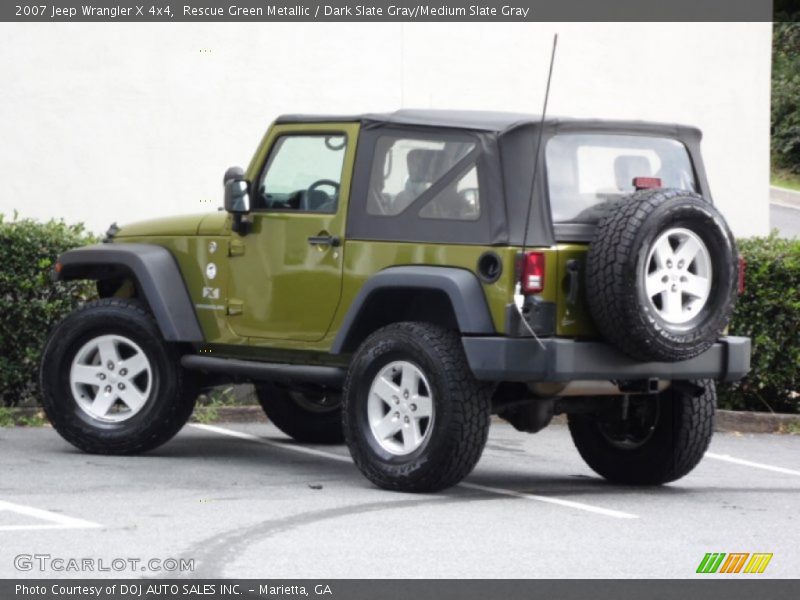 Rescue Green Metallic / Dark Slate Gray/Medium Slate Gray 2007 Jeep Wrangler X 4x4
