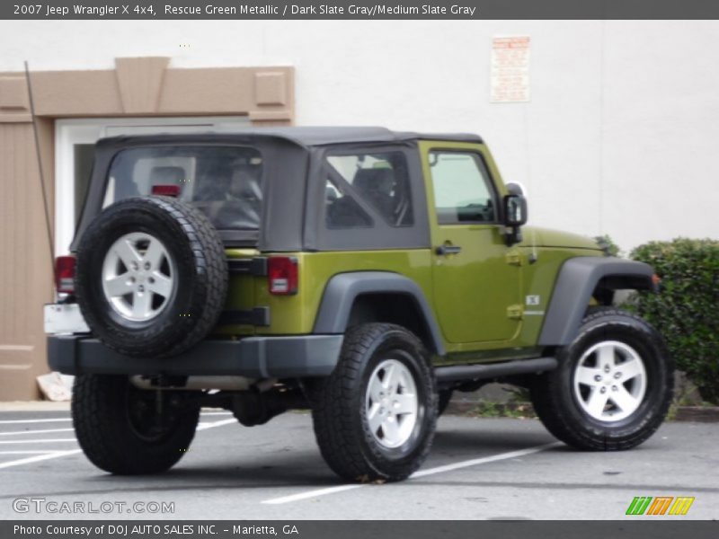 Rescue Green Metallic / Dark Slate Gray/Medium Slate Gray 2007 Jeep Wrangler X 4x4