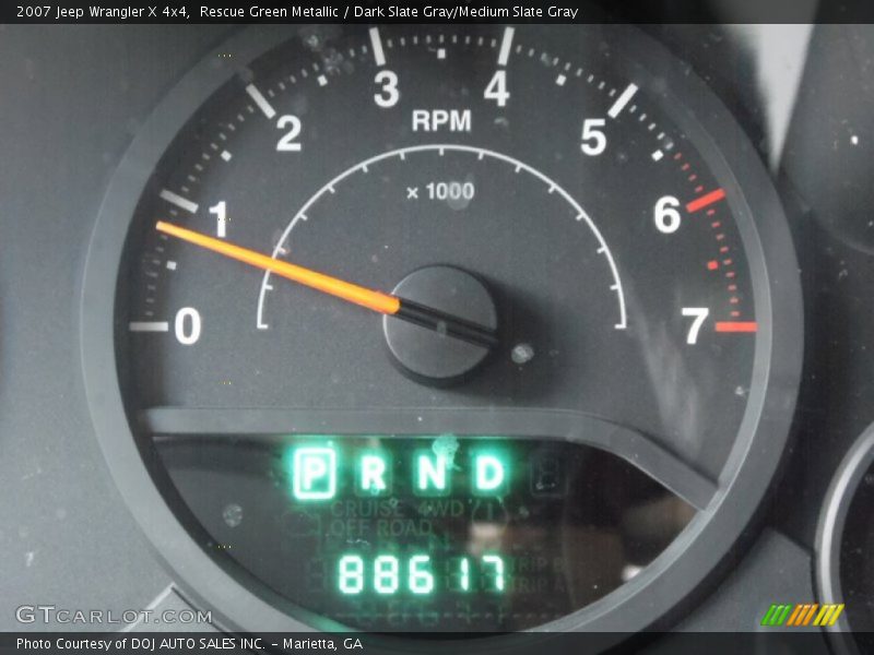 Rescue Green Metallic / Dark Slate Gray/Medium Slate Gray 2007 Jeep Wrangler X 4x4