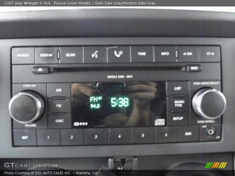 Rescue Green Metallic / Dark Slate Gray/Medium Slate Gray 2007 Jeep Wrangler X 4x4