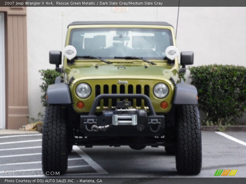 Rescue Green Metallic / Dark Slate Gray/Medium Slate Gray 2007 Jeep Wrangler X 4x4