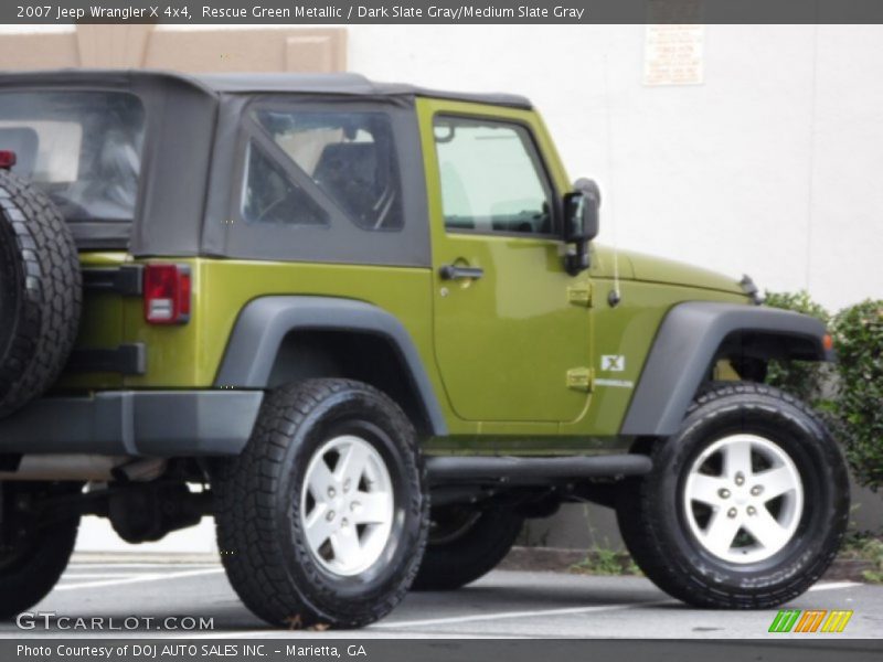 Rescue Green Metallic / Dark Slate Gray/Medium Slate Gray 2007 Jeep Wrangler X 4x4