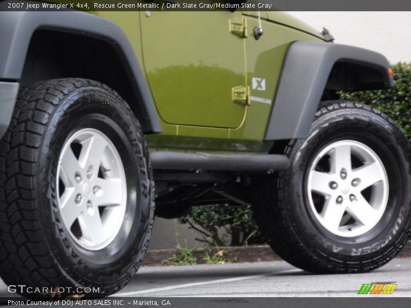 Rescue Green Metallic / Dark Slate Gray/Medium Slate Gray 2007 Jeep Wrangler X 4x4