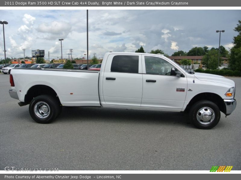 Bright White / Dark Slate Gray/Medium Graystone 2011 Dodge Ram 3500 HD SLT Crew Cab 4x4 Dually