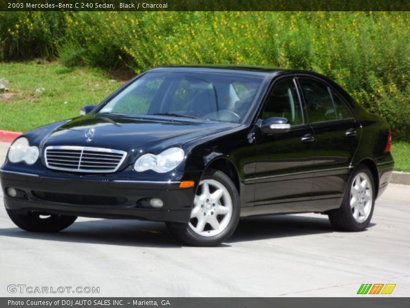 Black / Charcoal 2003 Mercedes-Benz C 240 Sedan