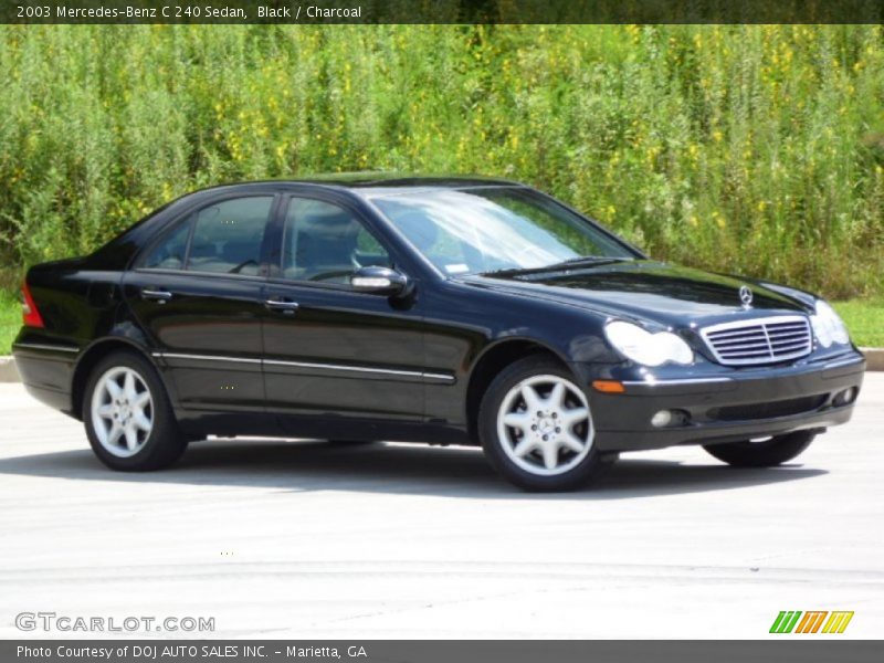 Black / Charcoal 2003 Mercedes-Benz C 240 Sedan