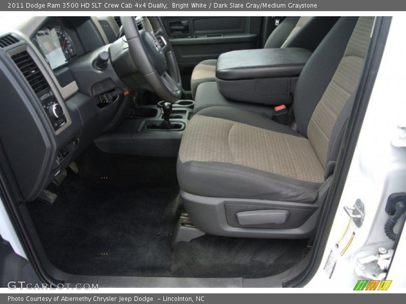 Bright White / Dark Slate Gray/Medium Graystone 2011 Dodge Ram 3500 HD SLT Crew Cab 4x4 Dually