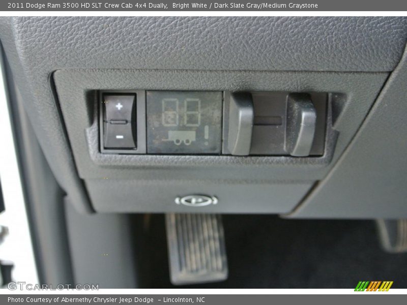Bright White / Dark Slate Gray/Medium Graystone 2011 Dodge Ram 3500 HD SLT Crew Cab 4x4 Dually