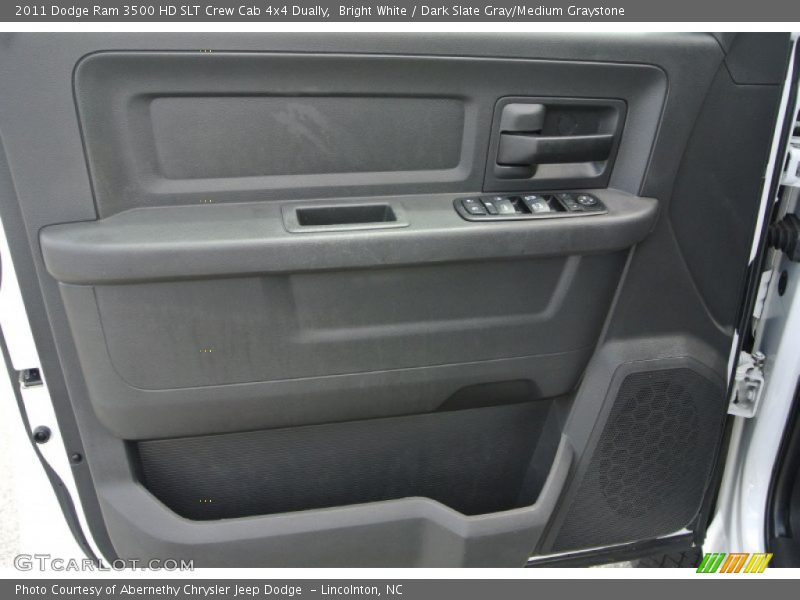 Bright White / Dark Slate Gray/Medium Graystone 2011 Dodge Ram 3500 HD SLT Crew Cab 4x4 Dually