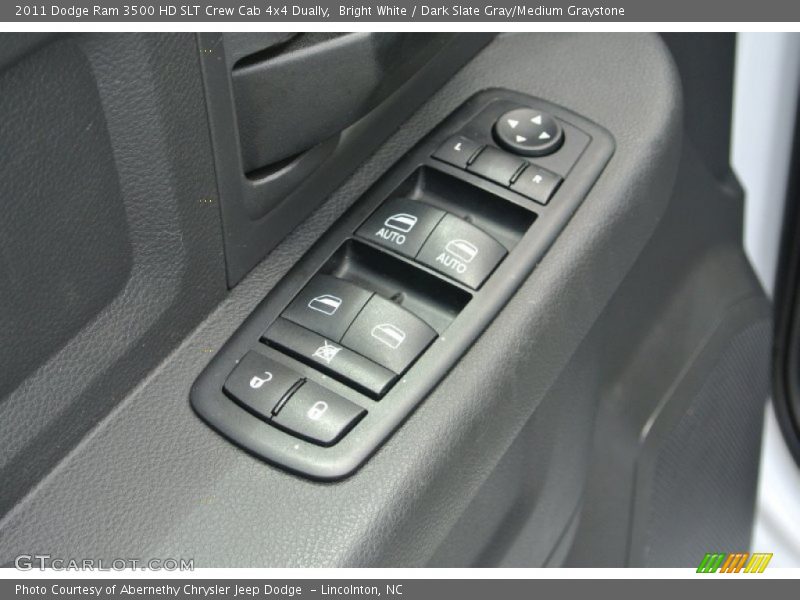 Bright White / Dark Slate Gray/Medium Graystone 2011 Dodge Ram 3500 HD SLT Crew Cab 4x4 Dually