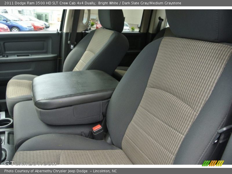Bright White / Dark Slate Gray/Medium Graystone 2011 Dodge Ram 3500 HD SLT Crew Cab 4x4 Dually