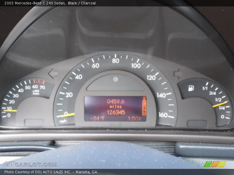 Black / Charcoal 2003 Mercedes-Benz C 240 Sedan