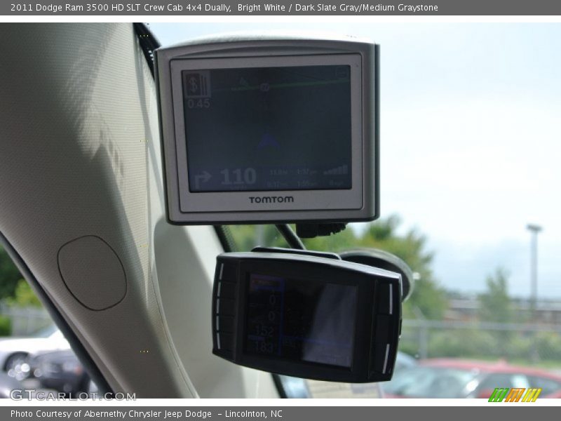 Bright White / Dark Slate Gray/Medium Graystone 2011 Dodge Ram 3500 HD SLT Crew Cab 4x4 Dually