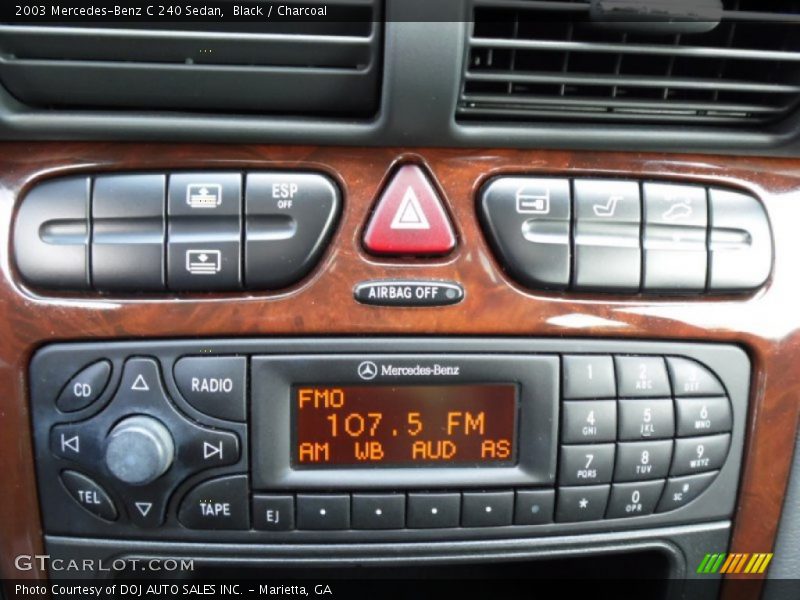 Black / Charcoal 2003 Mercedes-Benz C 240 Sedan