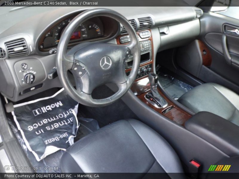Black / Charcoal 2003 Mercedes-Benz C 240 Sedan