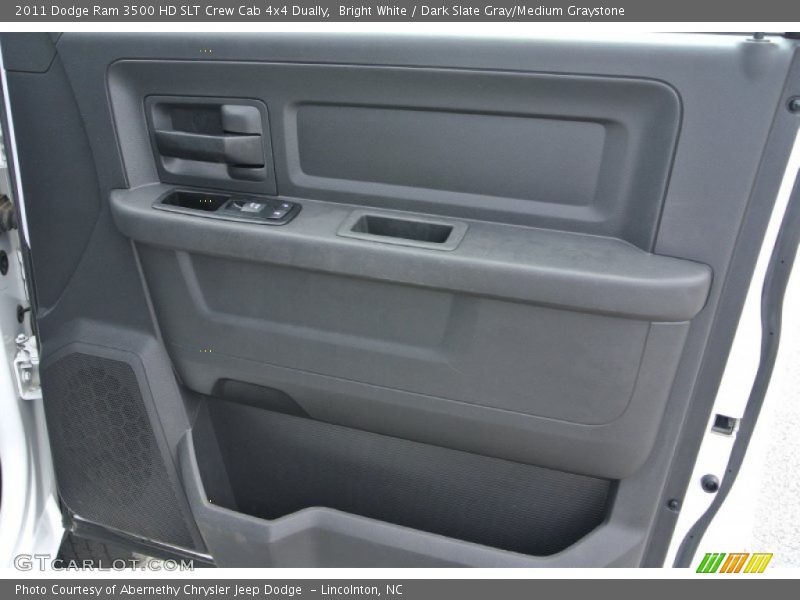 Bright White / Dark Slate Gray/Medium Graystone 2011 Dodge Ram 3500 HD SLT Crew Cab 4x4 Dually