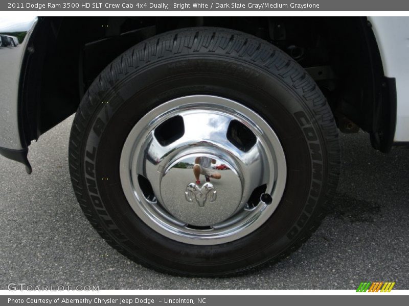 Bright White / Dark Slate Gray/Medium Graystone 2011 Dodge Ram 3500 HD SLT Crew Cab 4x4 Dually
