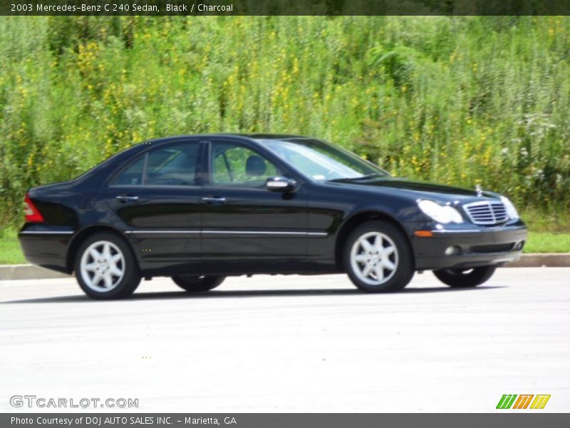 Black / Charcoal 2003 Mercedes-Benz C 240 Sedan