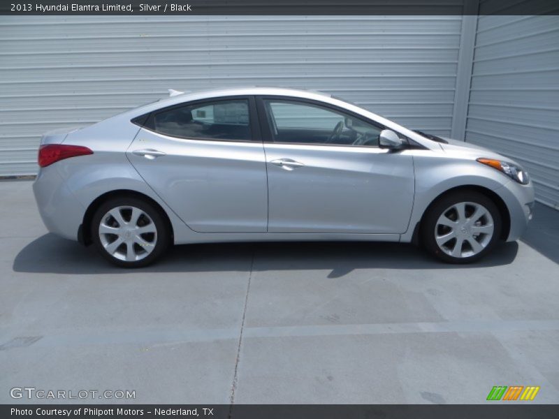 Silver / Black 2013 Hyundai Elantra Limited