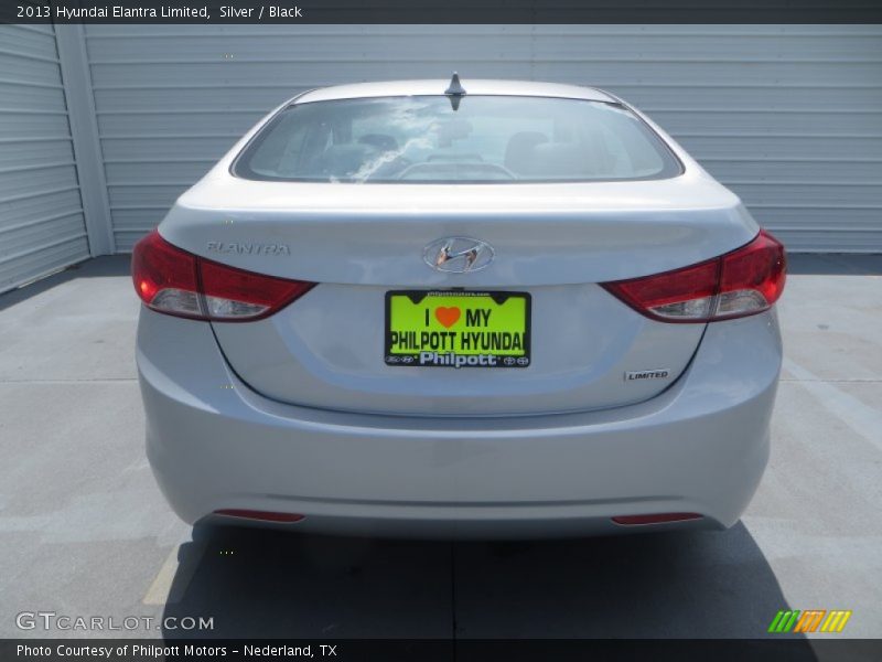 Silver / Black 2013 Hyundai Elantra Limited