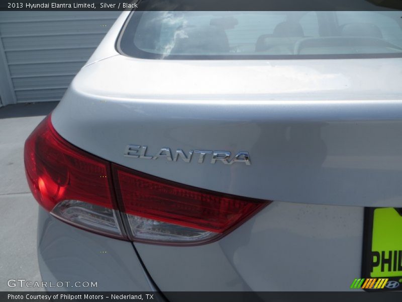 Silver / Black 2013 Hyundai Elantra Limited