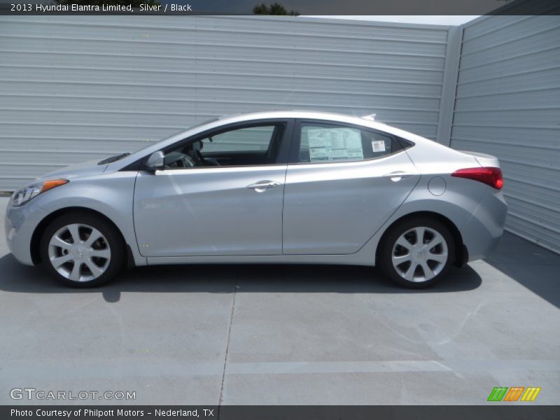 Silver / Black 2013 Hyundai Elantra Limited