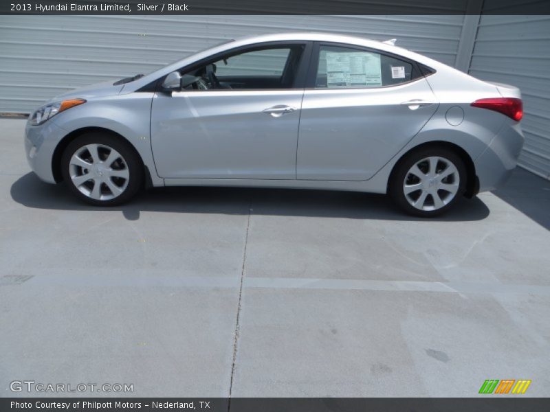 Silver / Black 2013 Hyundai Elantra Limited